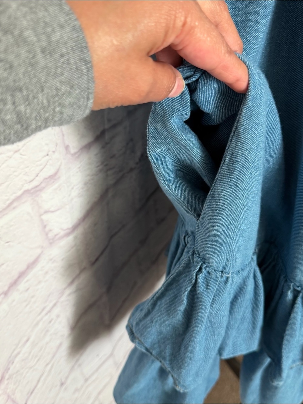 By Antropologie Pilcro Sleeveless Flounce Mini Shirt Dress - Picture 5 of 12